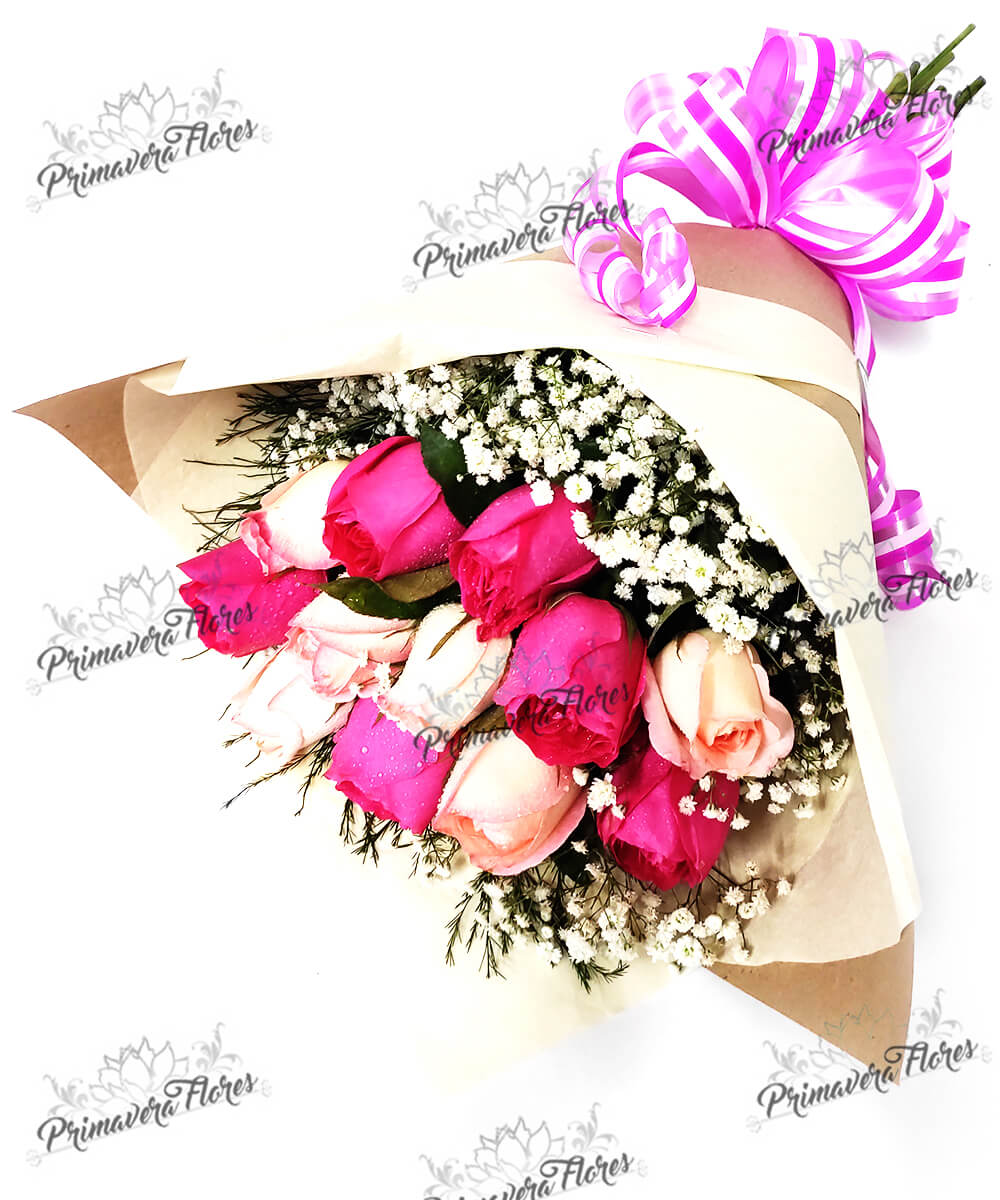 Buque Rosa Delicado Buque Rosas Rosa para Entrega é Aqui na Floricultura Primavera ...