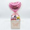 Caixa Box P e Balão Cor de Rosa